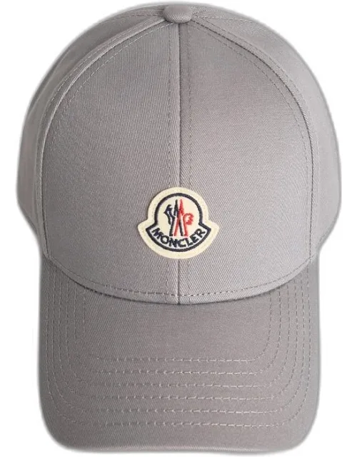 Baseball Cap With Hard Visor And Front Logo Patch