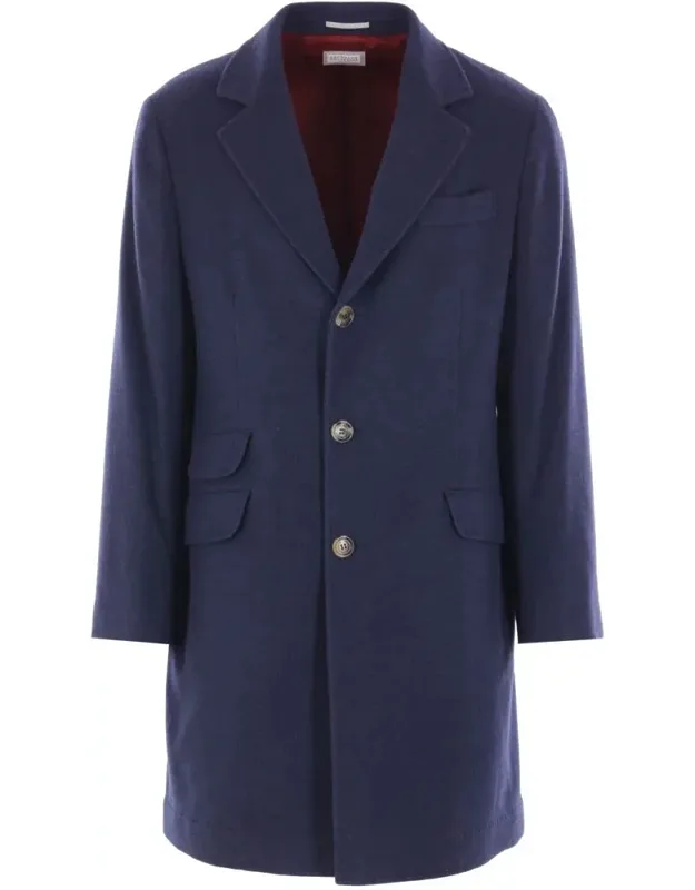 Brunello Cucinelli Coat Single-breasted Coat Lightweight Cashmere Cloth