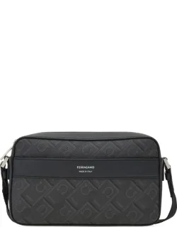 Logo-debossed Messenger Bag