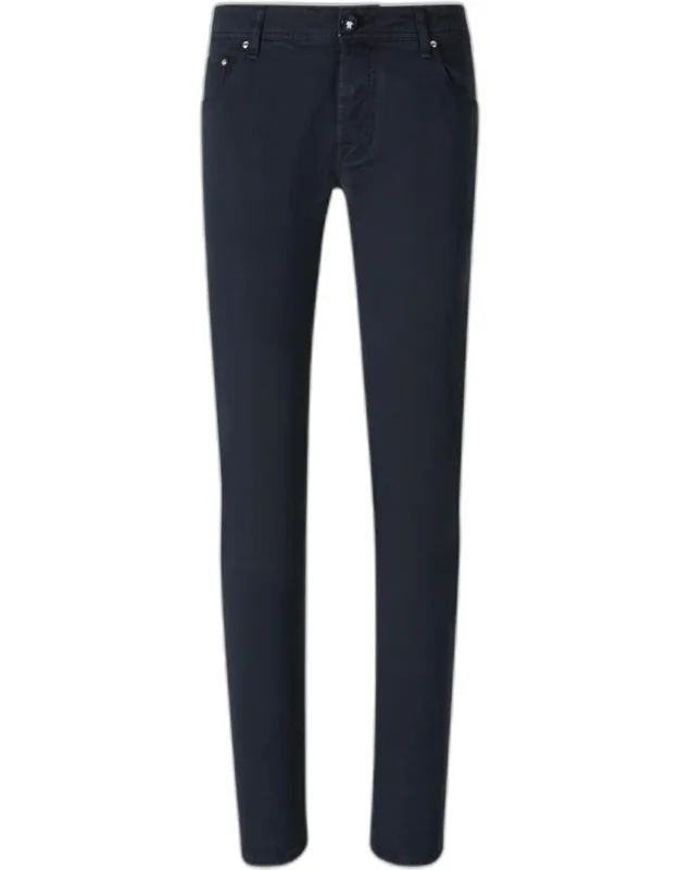 Cohen Slim Fit Jeans With Stretch Cotton-lyocell Blend