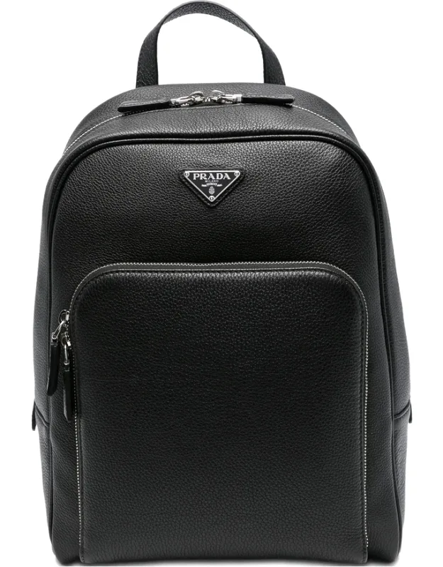 Saffiano Leather Backpack