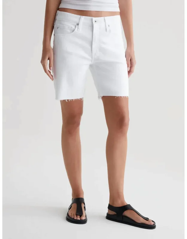 Boyfriend Mid Rise Bermuda Shorts