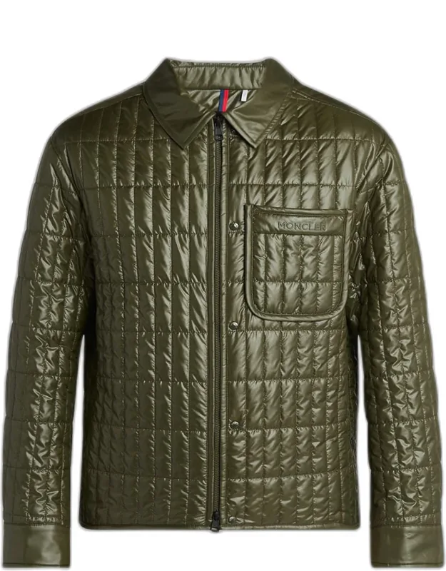 Quilted Down Shirt Jacket