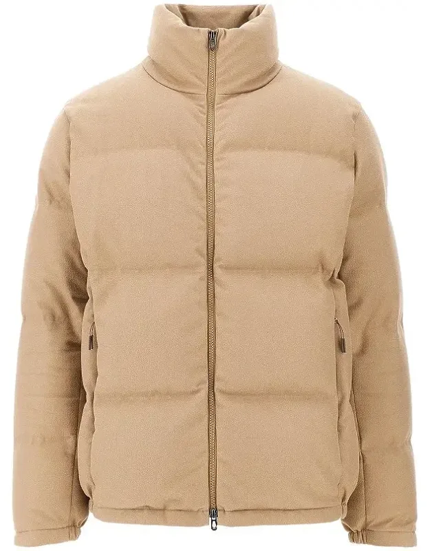 Tribeca Chevron Twill Down Jacket