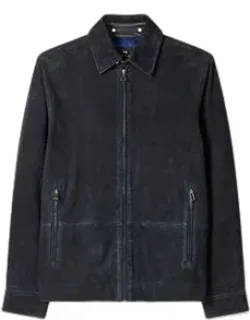 Suede Zip-front Jacket