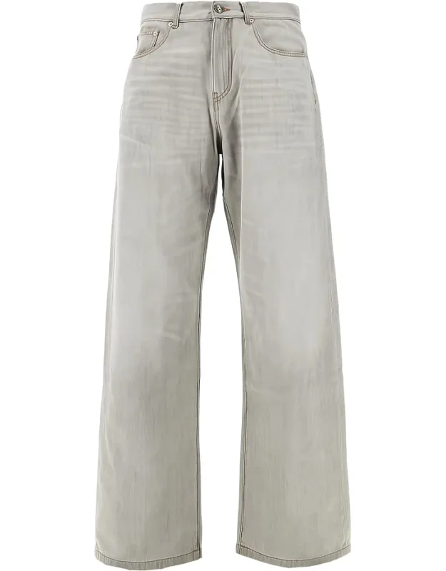 Five-pocket Tonal-stitching Jeans