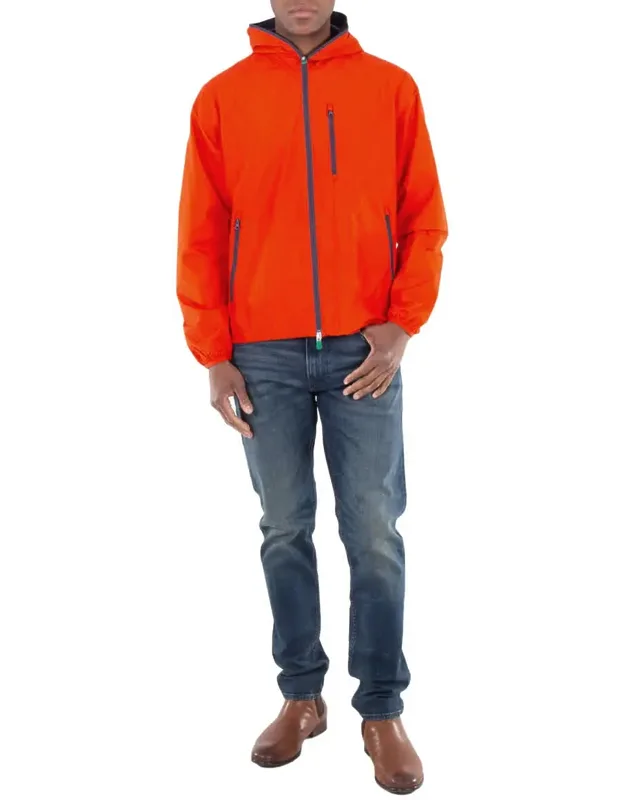 Traffic Red Hooded Rain Jacket