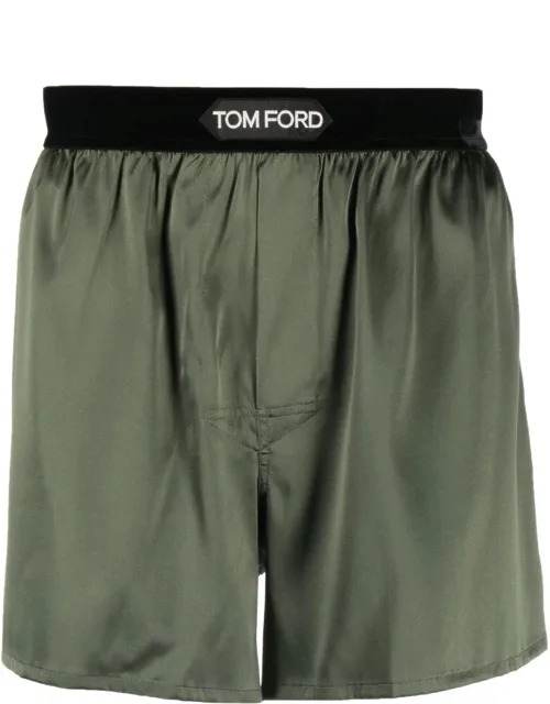 Satin Logo-waist Boxer Briefs