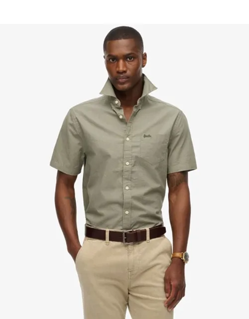 City Cotton Linen Short Sleeve Shirt