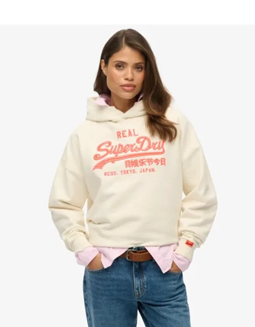 Vintage Logo Neon Relaxed Hoodie