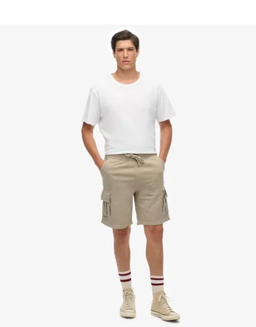 Contrast Stitch Cargo Shorts