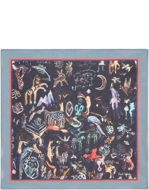 Little Beasts Print Pocket Square