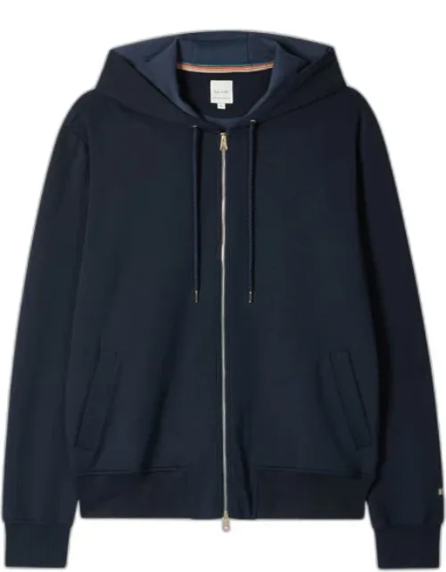 Lyocell-cotton Zip Hoodie