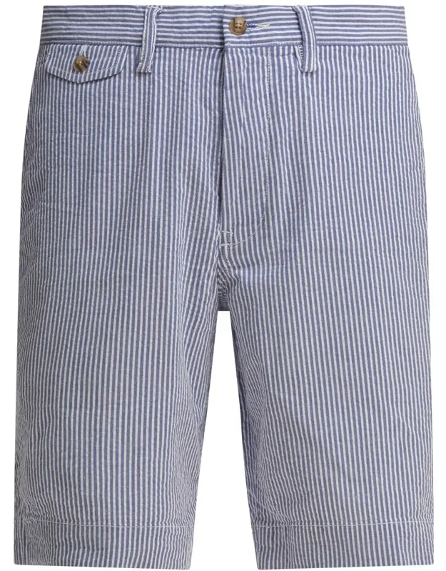 Straight-fit Stretch Seersucker Shorts