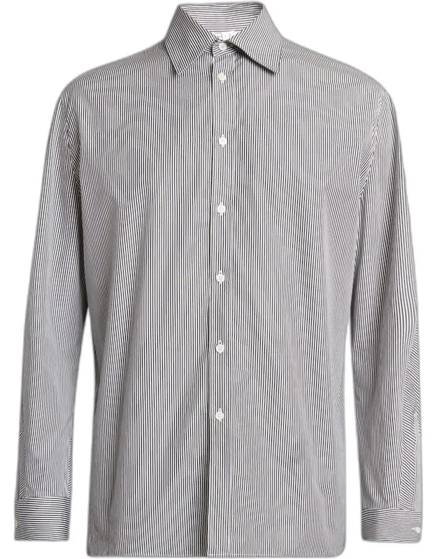 Pinstripe Poplin Dress Shirt