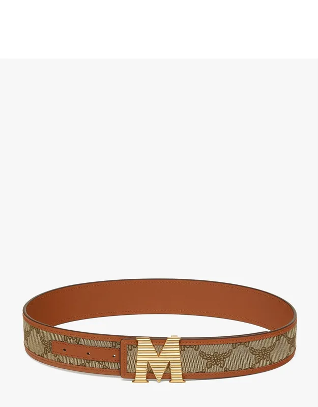 Claus Fluted Reversible Belt 1.5" In Lauretos Jacquard