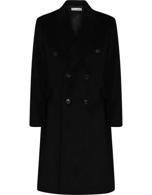Peak-lapel Double-breasted Coat
