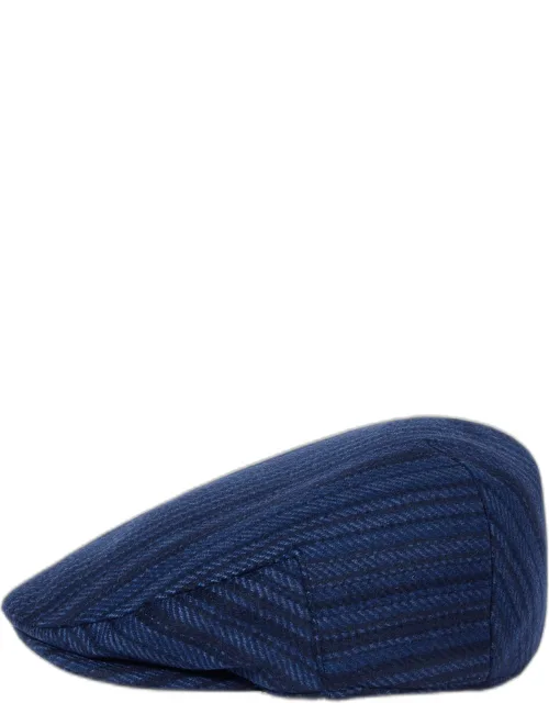 Signature Stripe Flat Cap