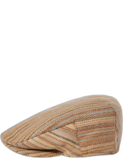 Signature Stripe Flat Cap