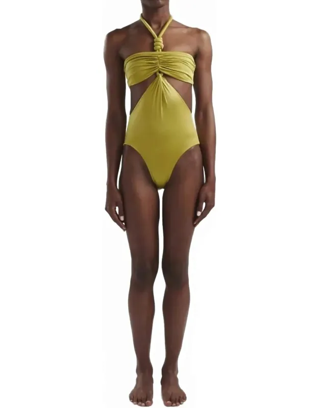 Onassis Halter One Piece Swimsuit
