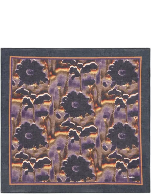 Seasonal Floral Print Pocket Square