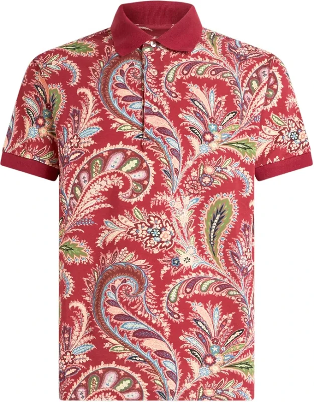 Paisley-print Polo Shirt