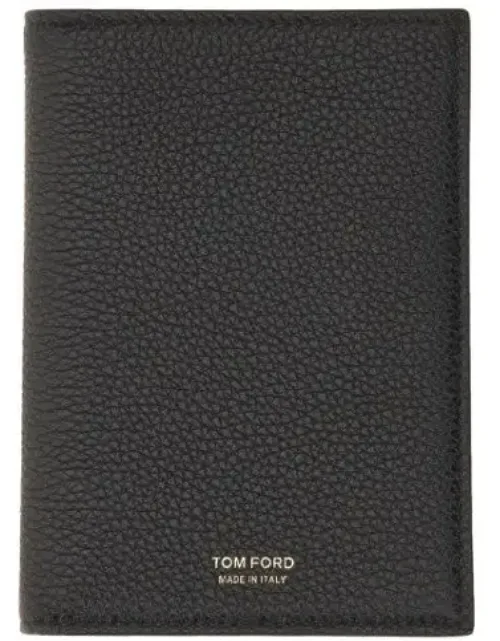 Textured Calf Leather Passport Holder