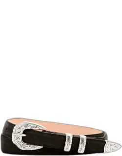 Western Nubuck Suede Belt