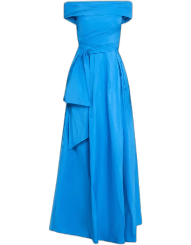Taffeta Long Dress