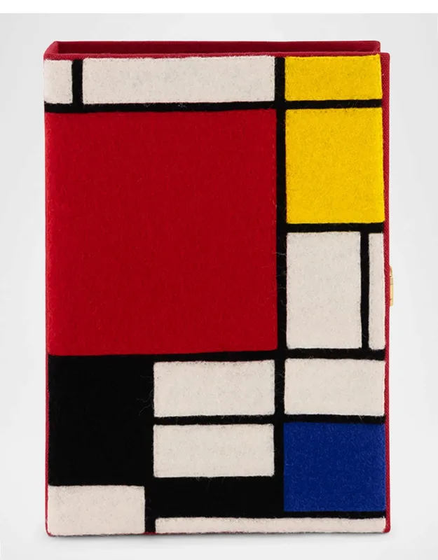 Mondrian Book Clutch Bag