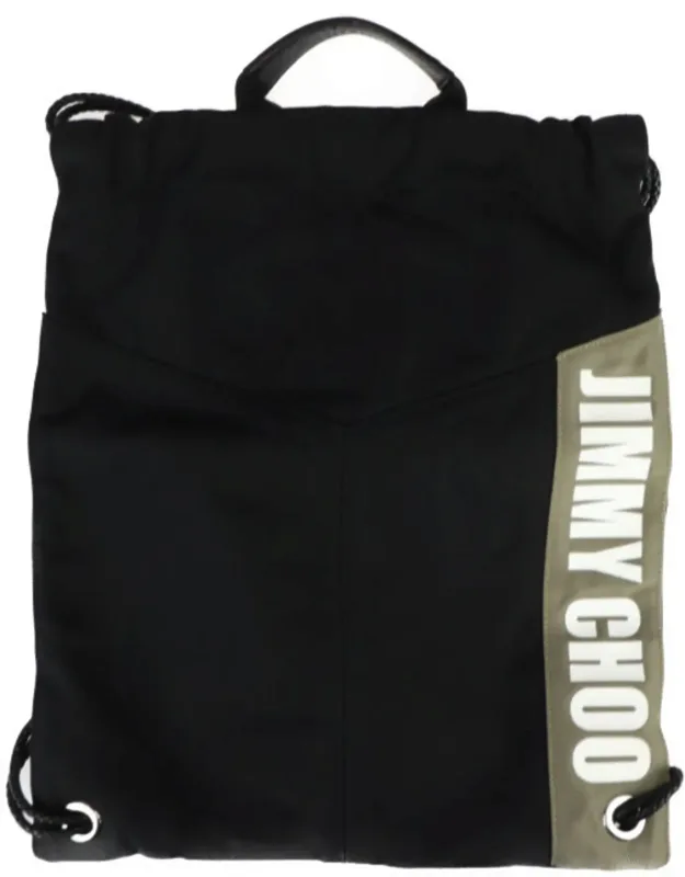 Nylon Canvas Leather Backpack (pre-owned)