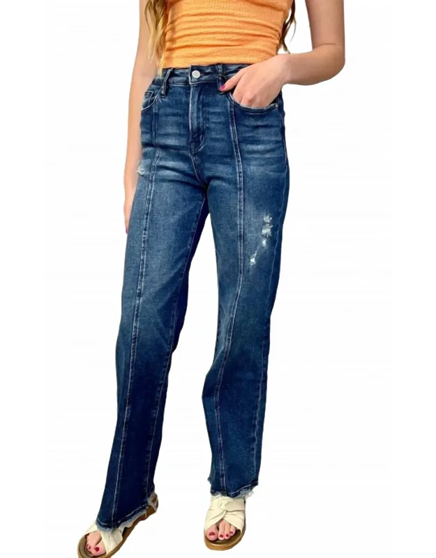 Wide Leg Denim Jeans