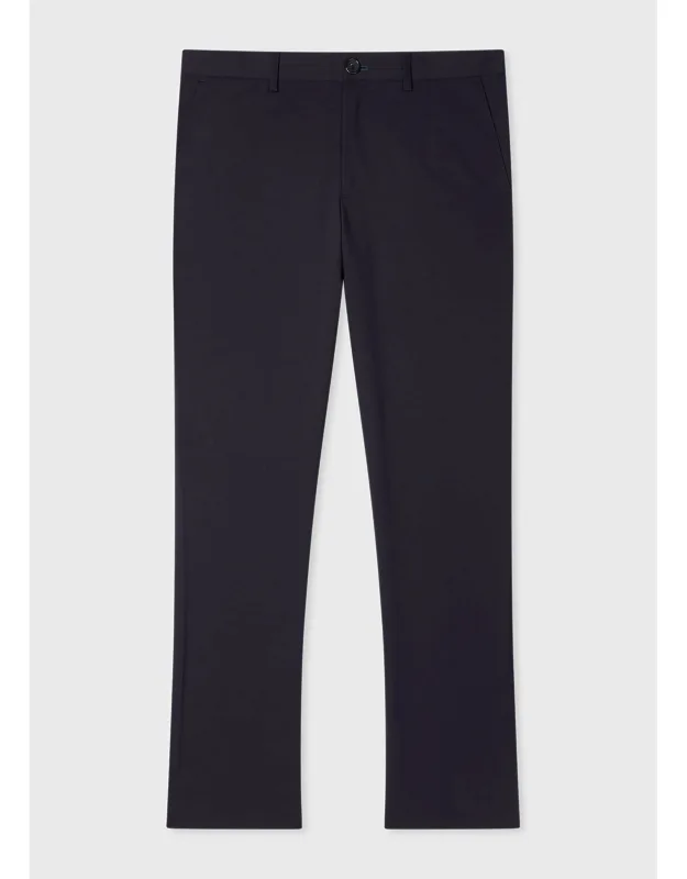 Mid-fit Wool-cotton Blend Chinos
