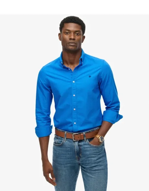 Classic Oxford Long Sleeve Shirt - Relaxed Fit, Single Collar