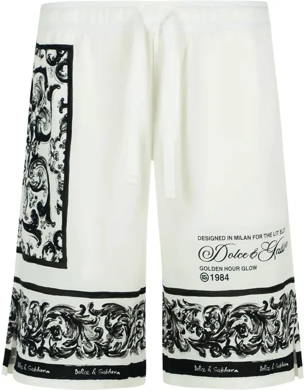 Majolica Cotton Bermuda Shorts