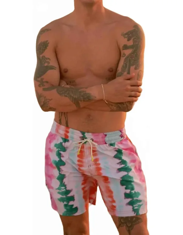 Rainbow Dye Sailor Sporty Shorts