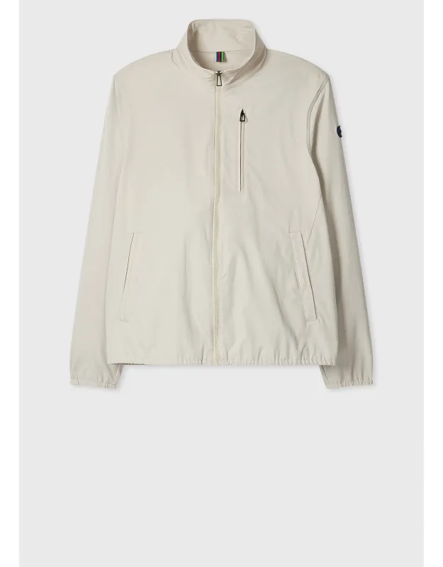 Textured Cropped Track Jacket