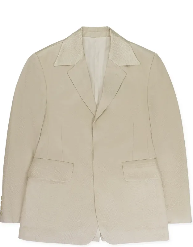 Snake Embossed Track Jacket