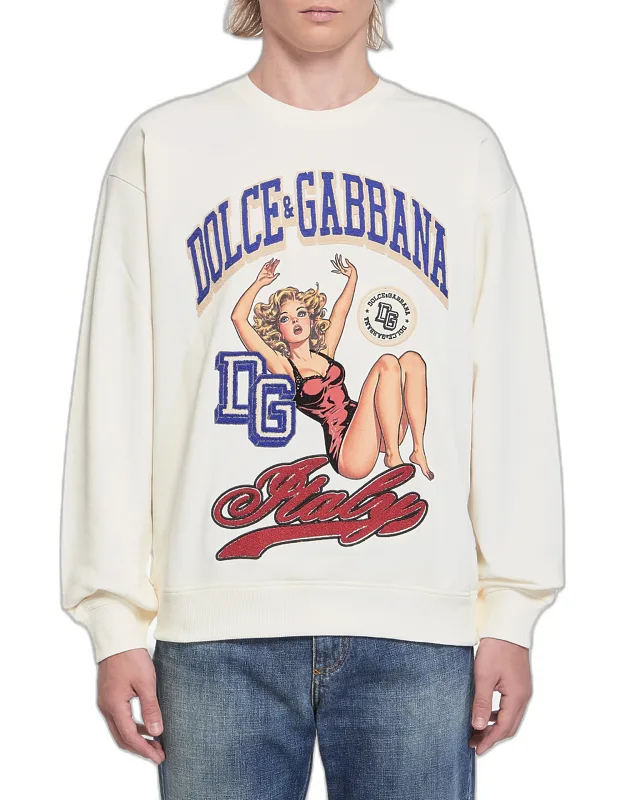 Pinup Print Sweatshirt