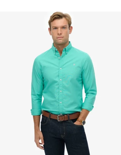 Superdry Classic Oxford Long Sleeve Shirt - Relaxed Fit, Single Collar With Button Fastening