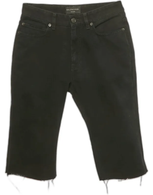 Denim Raw Edge Shorts