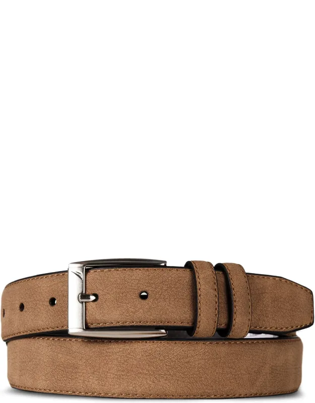 Logo Suede Belt