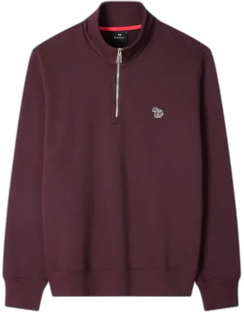 Organic Cotton Logo Half-zip Sweatshirt