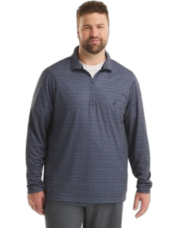 Printed Quarter-zip Sweatshirt