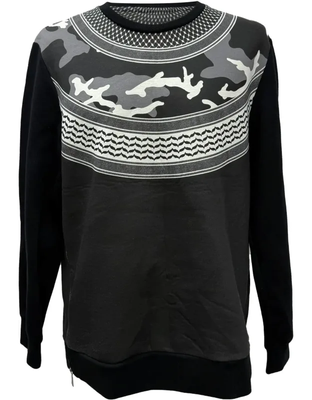Camouflage Print Sweatshirt