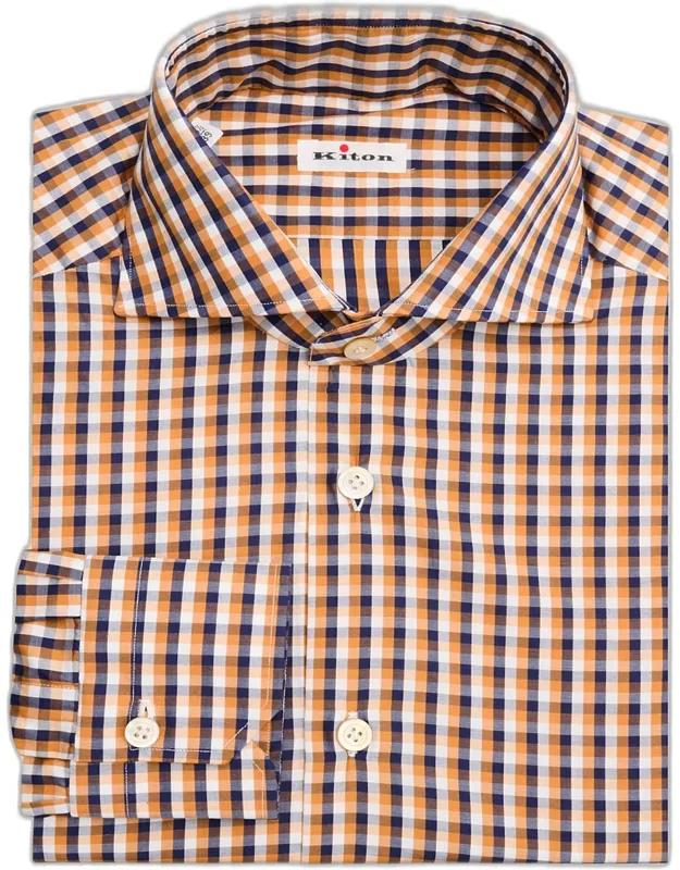 Cotton Multi-check Dress Shirt