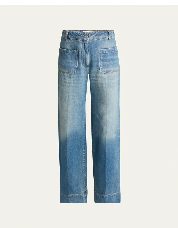 Wide Leg Regular Jeans