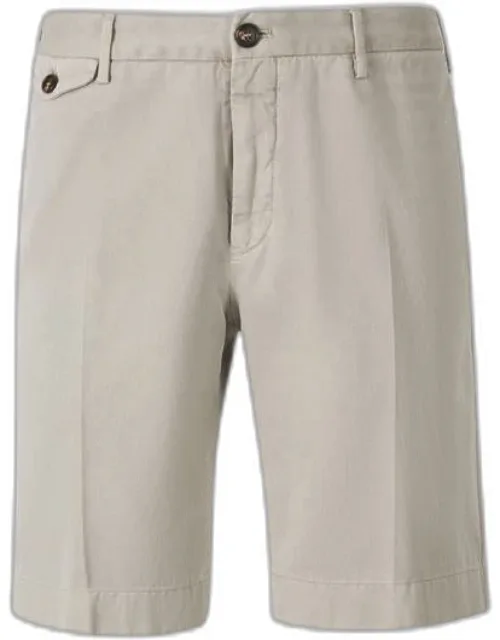 Slim Cotton Bermuda Shorts