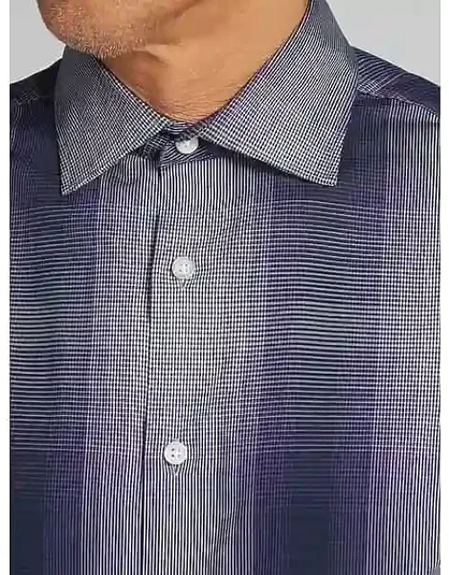 Modern Fit Star Check Button Up Shirt