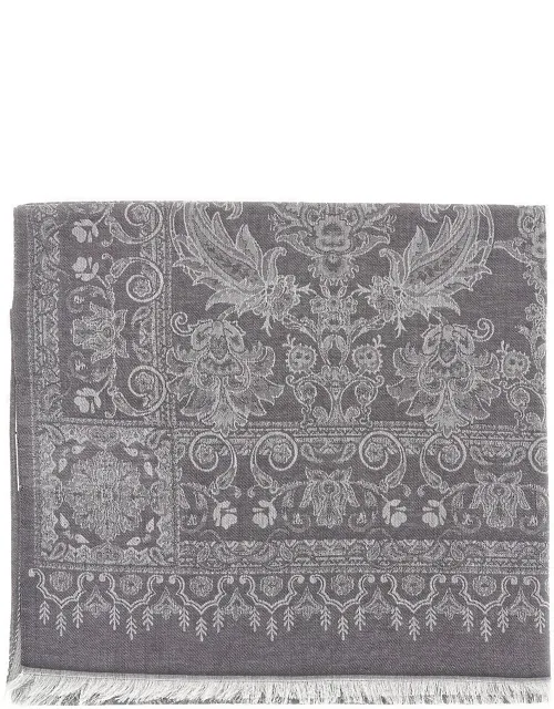 Jacquard Silk Blend Scarf